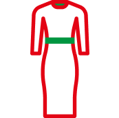 Платье с длинными рукавами