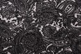 Ткань Бархат Арт. FZRS-24721 2#BLACK/SILV (24/2)